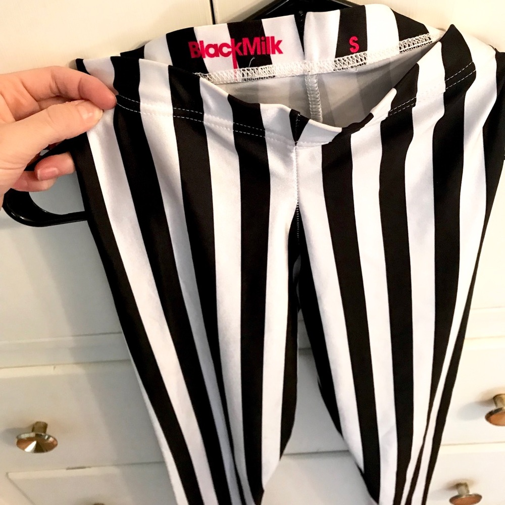 BlackMilk Clothing - Beetlejuice Wet Look Leggings